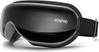 Eye Massager with Heat & Vibration – 5 Massage Modes, Bluetooth Music, Adjustable Headband, USB Rechargeable - Black