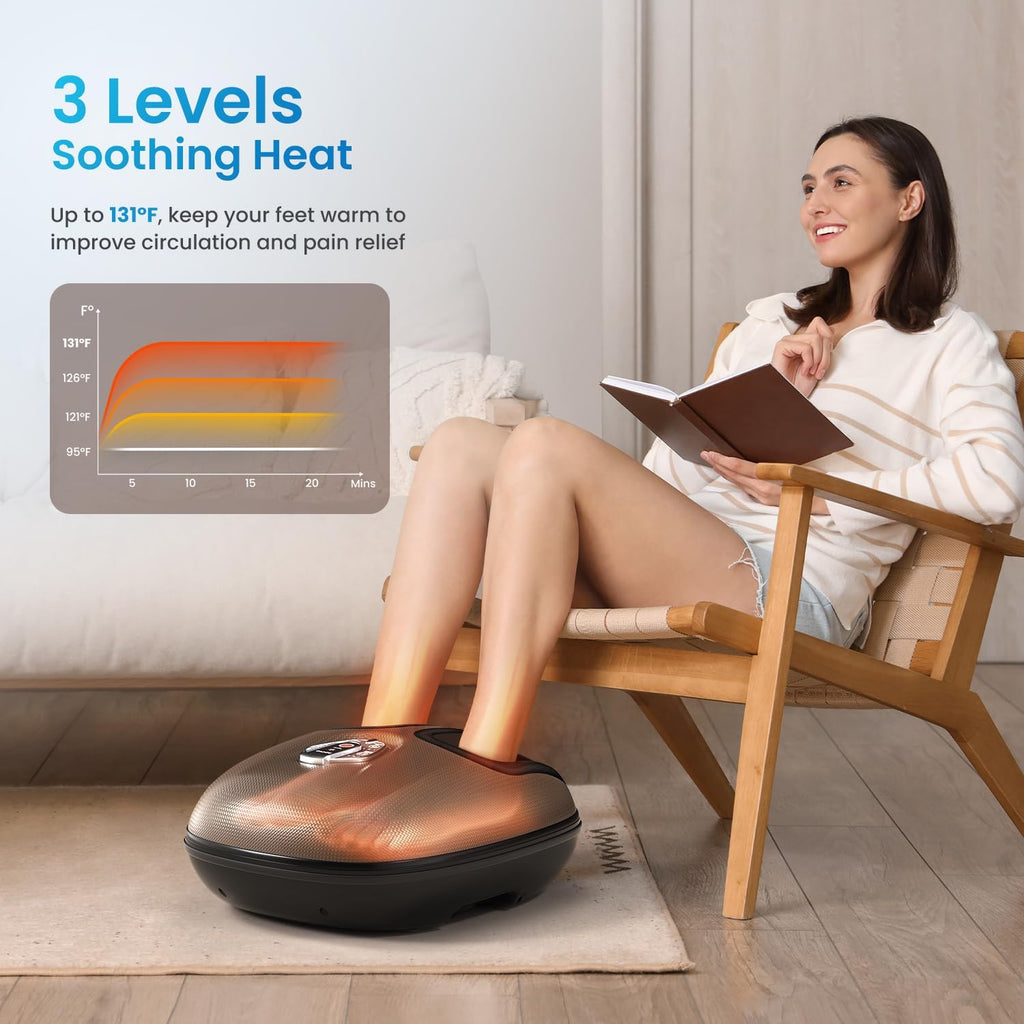 Foot Massager with Heat, Birthday Gifts for Women, FSA Eligible HSA