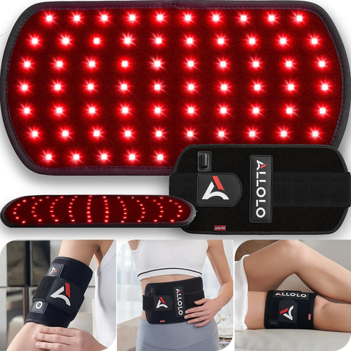 ALLOLO Red Light Therapy for Body, 3-In-1 Leds Red Light Therapy Belt with Timer