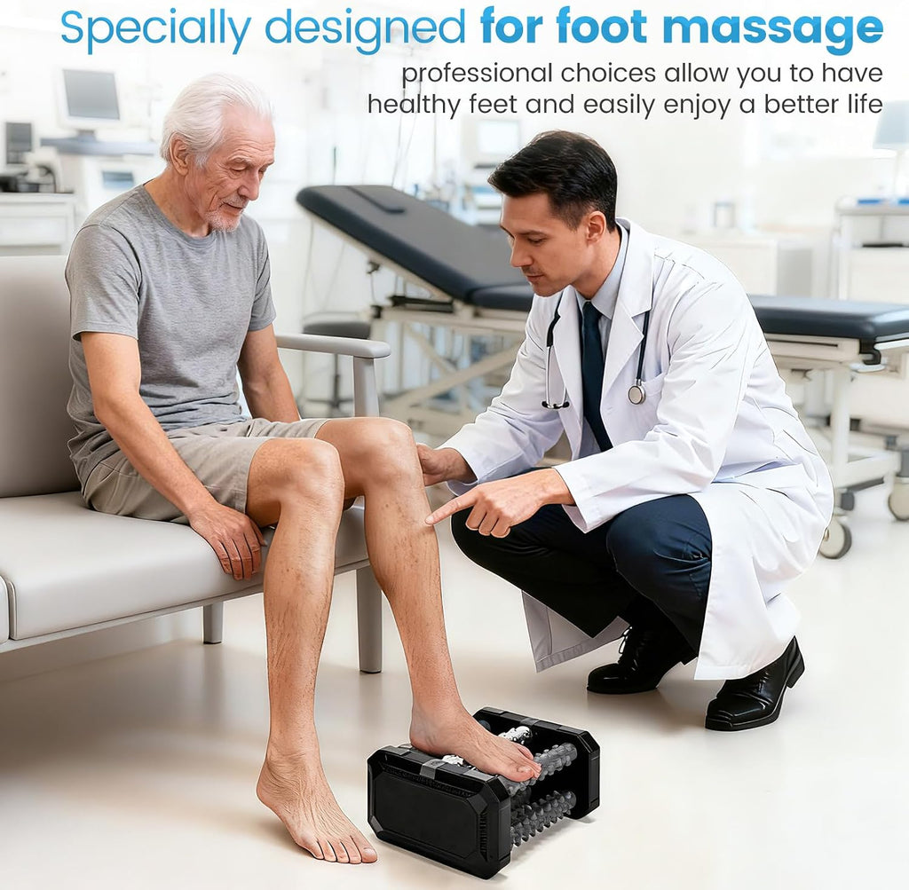 Plantar Fasciitis Relief Foot Roller Massager, Cold Therapy & Reflexology