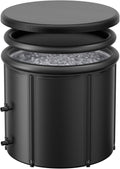 XL 100 Gal Ice Bath Tub for Cold Plunge – Portable Inflatable Ice Pod with Insulated Lid & Dual Valves, Chiller Compatible Cold Plunge Tub for Ice Bath Recovery, Indoor & Outdoor Use