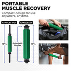 Roller Massager+, 19"-21" Retractable Muscle Massage Stick for Full-Body Use, Deep Tissue & Trigger Point Self-Massage, Portable Handheld Fascia Release Tool for Runners, Athletes