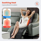 Full Body Massage Mat with Heat, 10 Motor Massage Pad for Sofa, Bed