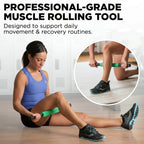 Roller Massager+, 19"-21" Retractable Muscle Massage Stick for Full-Body Use, Deep Tissue & Trigger Point Self-Massage, Portable Handheld Fascia Release Tool for Runners, Athletes
