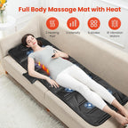 Full Body Massage Mat with Heat, 10 Motor Massage Pad for Sofa, Bed